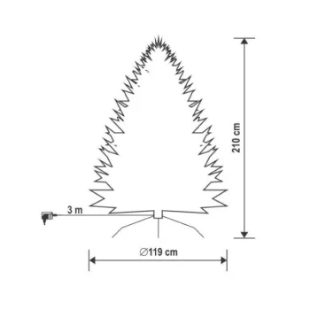 Home novogodišnja jelka 210cm sa osvetljenjem-3 Home novogodišnja jelka 210cm sa osvetljenjem-3